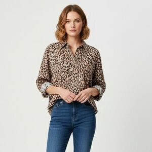 Johnny Was Calme Animal Print Size X-Small NWT